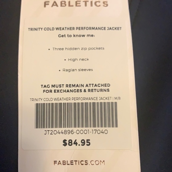 Fabletics black Trinity cold weather performance jacket - Picture 12 of 13